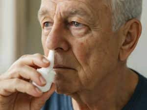 Sodium hyaluronate nasal spray